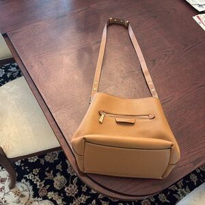 Kate spade Hudson pebbled leather tan/brown crossbody purse.